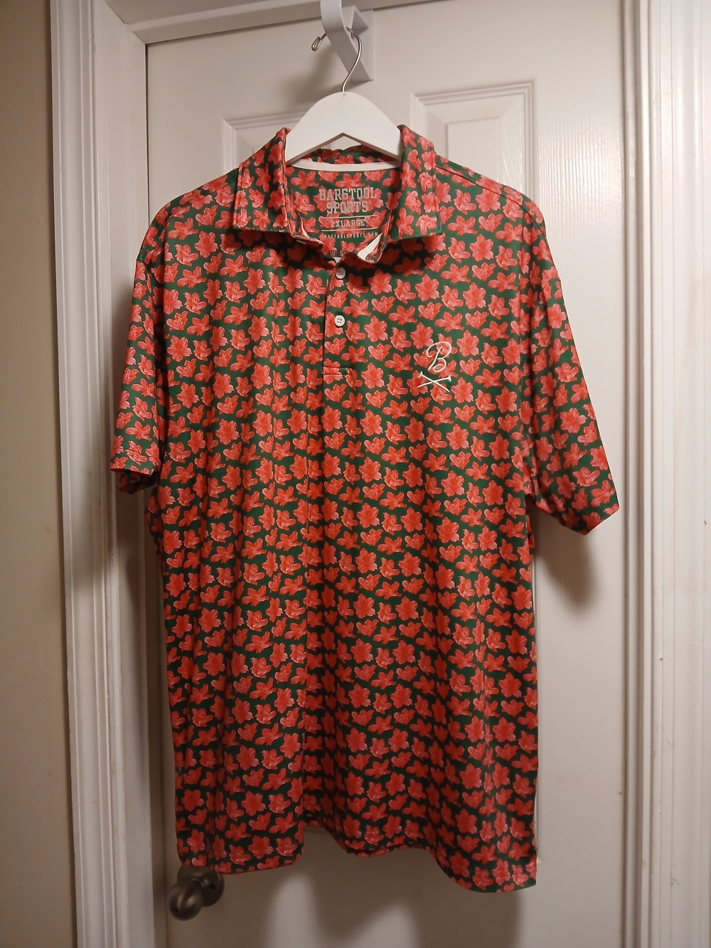 Barstool Sports Golf Men’s Floral Polo Shirt Sz.XL